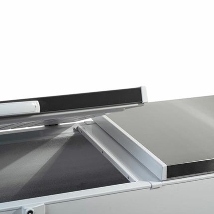 Contender FZC019 Commercial 655L Twin Lid Chest Freezer, D Rated in White – view 4