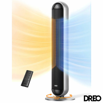 DREO DR-HSH016S 2-in-1 Tower Fan & Heater in Grey