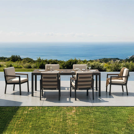 Mirador Prado 7 Piece Deep Seating Dining Set + Cover – view 7