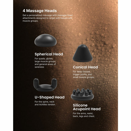Renpho PUK-R-WMG16-BK-B2B Micro Massage Gun in Black – view 6