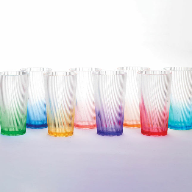 Pandex Ombre Tumblers, 651ml, 8 Pack – view 2