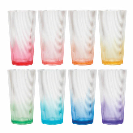 Pandex Ombre Tumblers, 651ml, 8 Pack – view 3