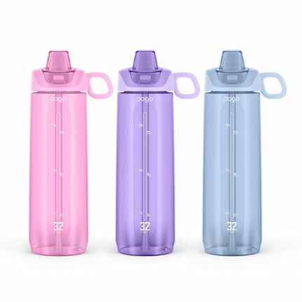 Pogo Tritan Water Bottles 909ml, 3 Pack in 2 Colour Sets – view 2