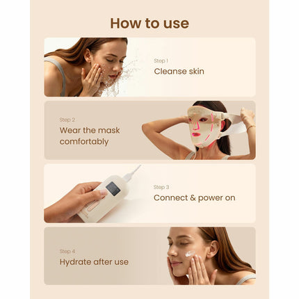 Renpho PEU-E100B-1 Artimis Blush Light LED Face Mask – view 7