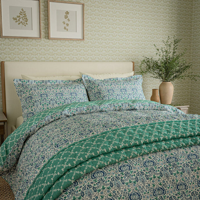 Morris & Co. Little Chintz Blue Duvet Cover Set, in 3 Sizes – view 2