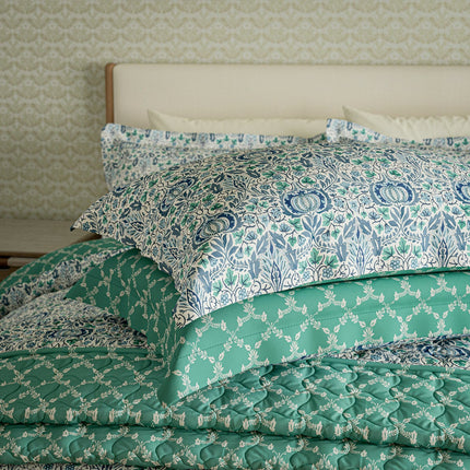 Morris & Co. Little Chintz Blue Duvet Cover Set, in 3 Sizes – view 3