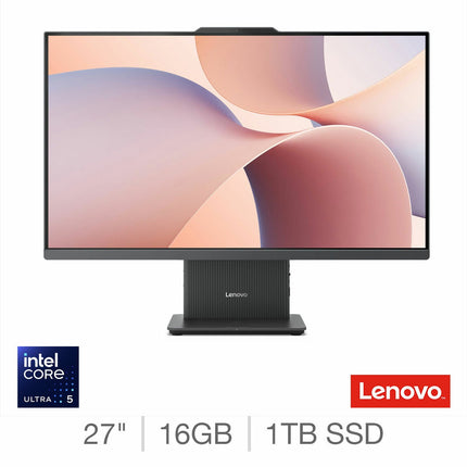 Lenovo IdeaCentre, Intel Core Ultra 5, 16GB, 1TB SSD, 27 inch All In One Desktop , F0JJ0004UK