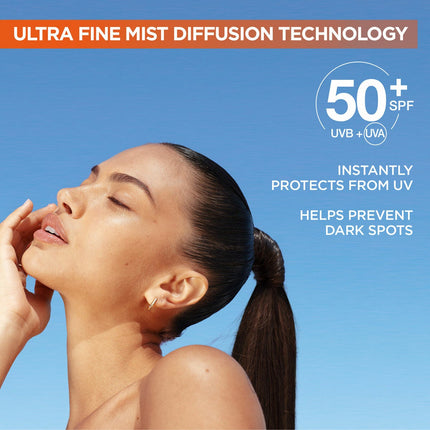Garnier Vitamin C Brightening Over Make-up UV Sun Cream Mist,SPF50+, 3 x 75ML – view 4