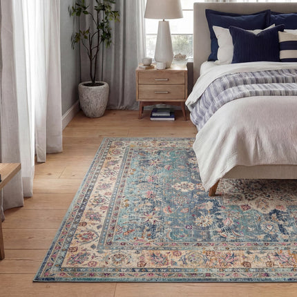 Concept Looms Vintage Kashan Blue Rug, in 3 Sizes – view 2