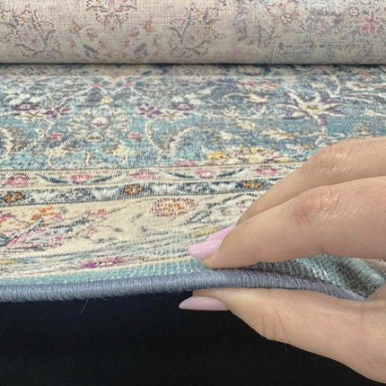 Concept Looms Vintage Kashan Blue Rug, in 3 Sizes – view 6