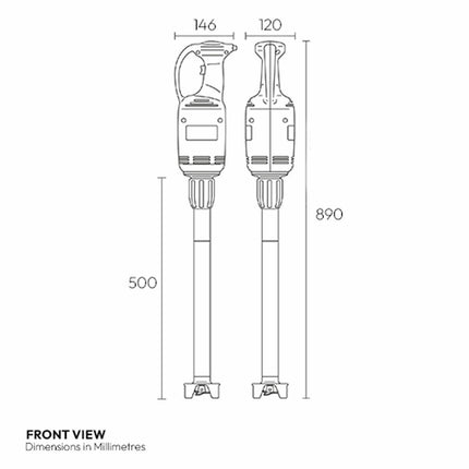 Contender MXH030 500mm Commercial Hand Stick Blender – view 6
