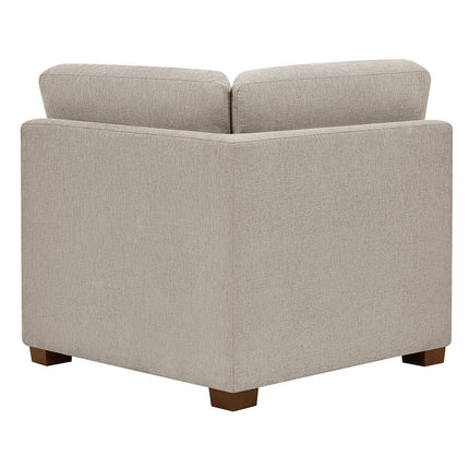 Thomasville Tisdale Taupe Fabric Corner Chair – view 4