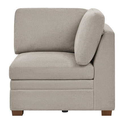 Thomasville Tisdale Taupe Fabric Corner Chair – view 5