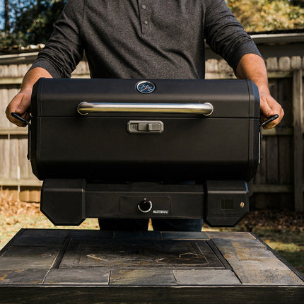 Masterbuilt Portable Charcoal BBQ and Smoker with Cart – view 4