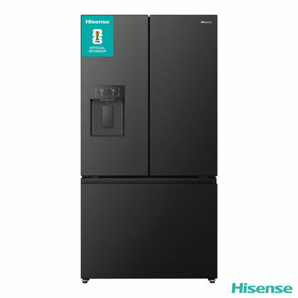 Hisense RF815N4SEFE, French Door Fridge Freezer E Rating in Black Stainless Steel