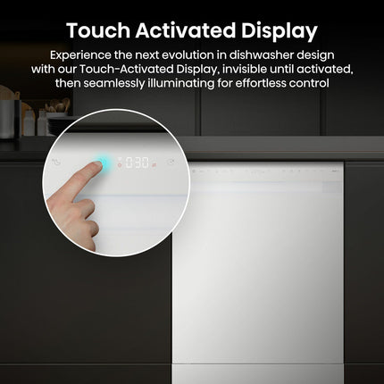 Hisense HS673A90WUK, 16 Place Setting, Freestanding Dishwasher, A Rated in White – view 7