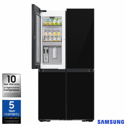 Samsung SpaceMax RF65DB970E22EU 645L Smart Multi Door Fridge Freezer, E Rated in Clean Black