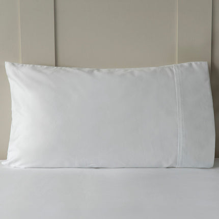 Belledorm 600 Thread Count Cotton White Duvet Cover Set in 3 Sizes – view 4