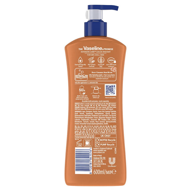Vaseline Cocoa Radiant Lotion, 3 x 600ml – view 2