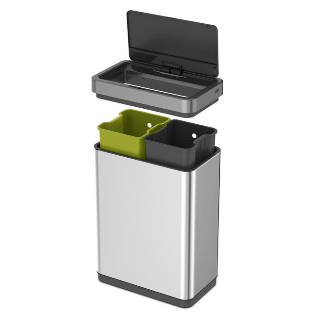 EKO Mirage X-Sensor 20+20L Stainless Steel Sensor Bin – view 2