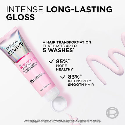 L'Oréal Paris Elvive Glycolic Gloss Conditioner, 2 x 150ml – view 2