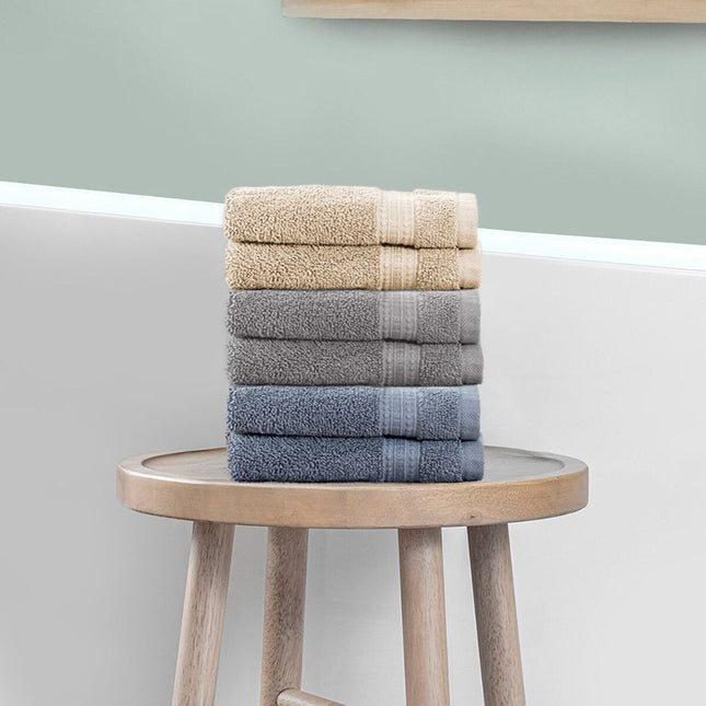 Grandeur 100% Cotton Hand Towel, 2 Pack, in 3 Colours