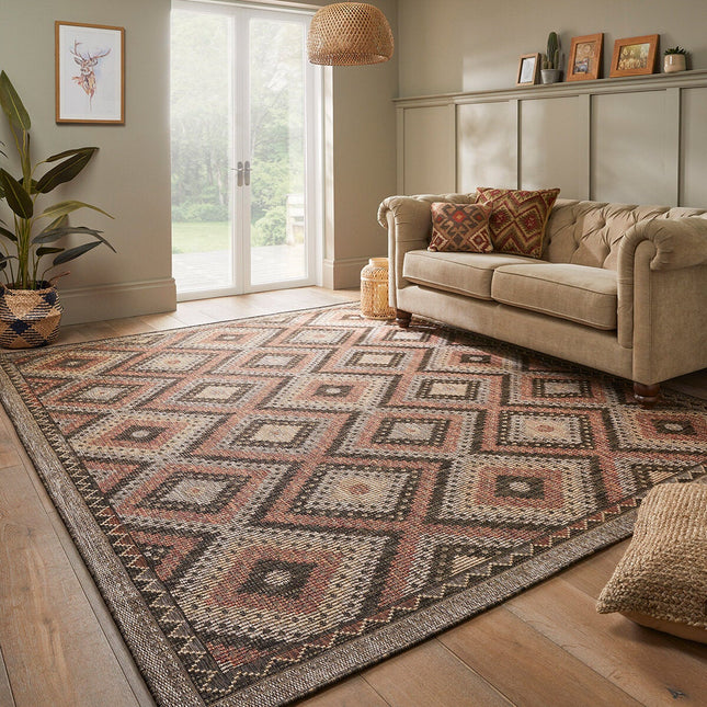 Concept Looms Sumac Brown Rust Indoor Outdoor Rug, in 3 Sizes – view 2