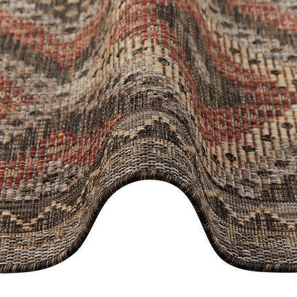 Concept Looms Sumac Brown Rust Indoor Outdoor Rug, in 3 Sizes – view 8