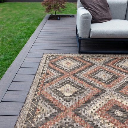 Concept Looms Sumac Brown Rust Indoor Outdoor Rug, in 3 Sizes – view 3