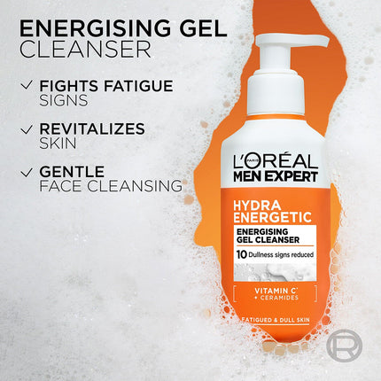 L'Oréal Paris Men Expert Hydra Energetic Energising Gel Cleanser 3 x 260ml – view 2