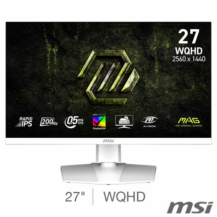 MSI MAG 274QRFW E20 WQHD IPS 200Hz Gaming Monitor, 9S6-3CF99T-003