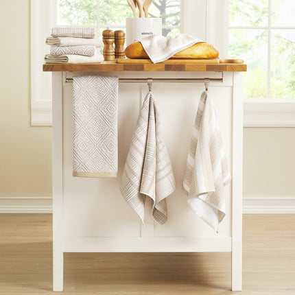Town & Country Organic Kitchen Towels 8 Pack, in 3 Designs – view 2