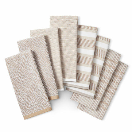 Town & Country Organic Kitchen Towels 8 Pack, in 3 Designs – view 3