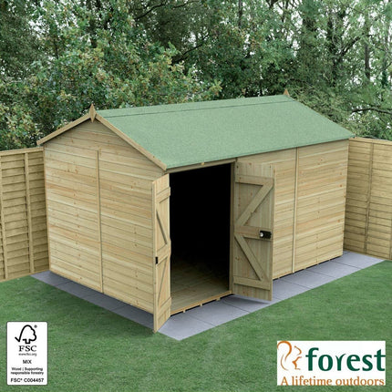 Forest Garden Timberdale 12ft x 8ft 3" (3.6 x 2.5m) Tongue & Groove Wooden Storage Shed