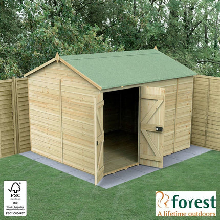 Forest Garden Timberdale 10ft x 8ft 3" (3 x 2.5m) Tongue & Groove Wooden Storage Shed