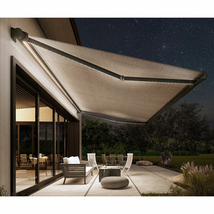 Olympus LED Awnings Hera Outdoor Patio Awning up to 2m Projection, Fully Installed