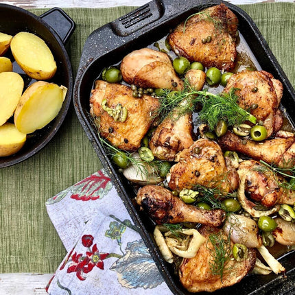 BergHOFF Eurocast Double Roasting Pan, 42cm – view 3