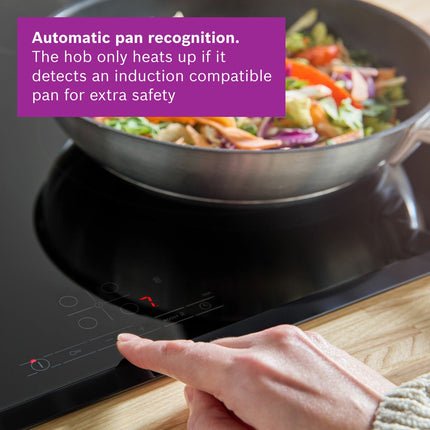 Bosch Series 4 PIE631BB5E 60cm Touch Control Induction Hob in Black – view 5