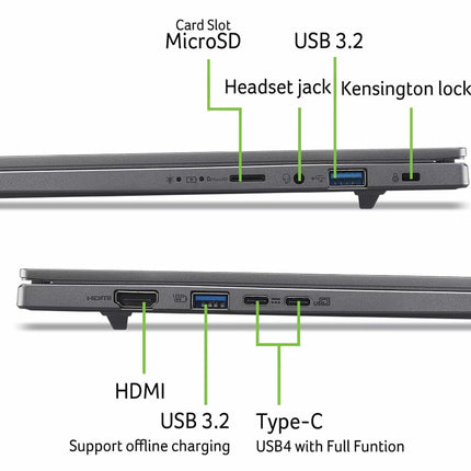 Acer Aspire 16 AI Copilot+PC, AMD Ryzen AI 7, 16GB RAM, 1TB SSD, 16 Inch OLED Laptop, NX.JP0EK.005 – view 8