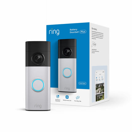 Ring Video Doorbell Plus (2nd Gen) with Chime (3rd Gen) and Additional Quick Release Battery – view 5