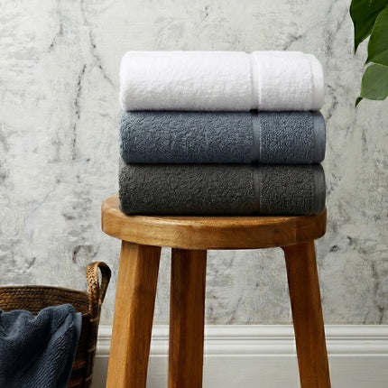 Panda Bamboo & Cotton Hand Towels, 2 Pack, in 3 Colours
