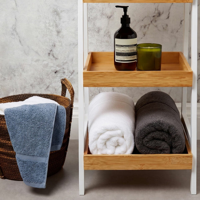 Panda Bamboo & Cotton Bath Towels, 2 Pack, in 3 Colours