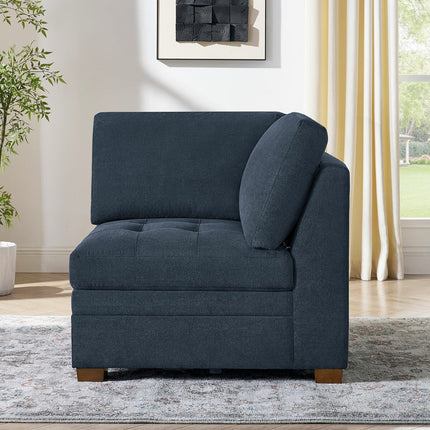 Thomasville Tisdale Blue Fabric Corner Chair – view 3
