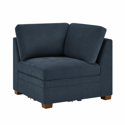 Thomasville Tisdale Blue Fabric Corner Chair – view 5