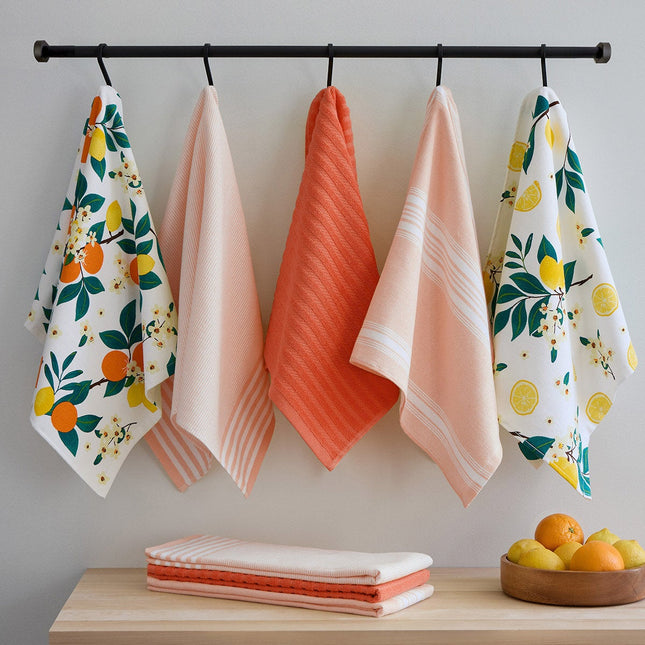 Mikasa Kitchen Towels 8 Pack, in 4 Designs – view 2