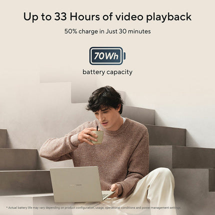ASUS Zenbook A14, Copilot+ PC, Snapdragon X2 Elite, 16GB RAM, 512GB SSD, 14 Inch OLED Laptop, UX3407NA-QD182W – view 6