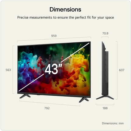 LG 43QNED70B6C 43 Inch QNED 4K Ultra HD Smart TV – view 2