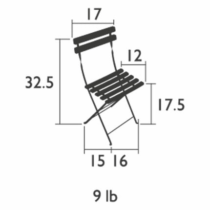 Fermob 3 Piece Bistro Set in Grey – view 2