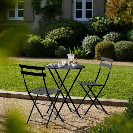 Fermob 3 Piece Bistro Set in Grey