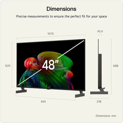 LG OLED48B65LA 48 Inch OLED 4K Ultra HD Smart TV – view 2